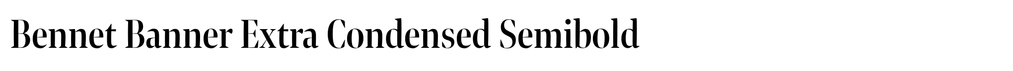 Bennet Banner Extra Condensed Semibold image